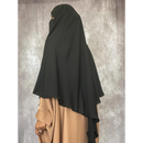 Two in One Niqab Khimar - Black