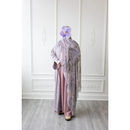 CLEARANCE SALE  Linen Embroidered Vine Design (Wisteria)