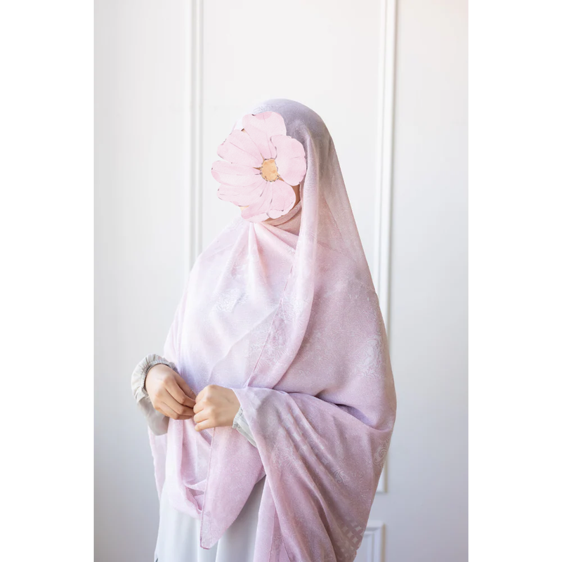 Printed Chiffon Hijab (Waterlily)