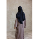 CLEARANCE Sale * No Belt* Sawda Pleated Abaya with Stone Belt (Truffle)