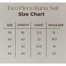 Sale Two Piece Suit Straight Fit Kurta - Grey