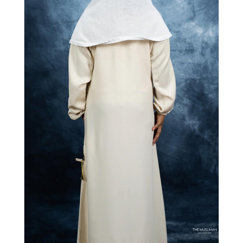 Mini Muslimah Kids Girls Abaya (Sahara Cream)