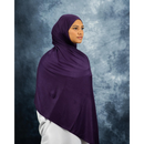 Jersey XL Hijab (Eggplant Purple)