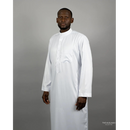 Saudi Collared Thobe (White)