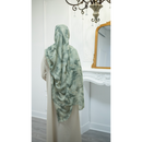 SOLD OUT Printed Chiffon Hijab - Emerald (Style 35)