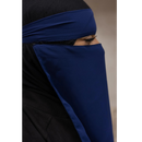 Pull Down One Piece Niqab in Navy Blue