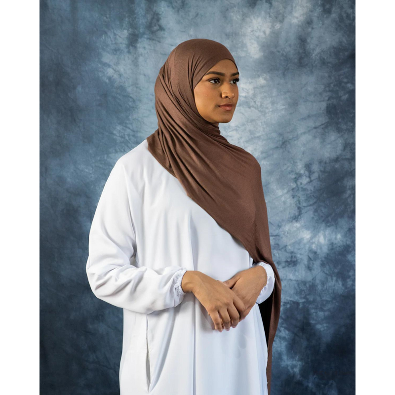 Jersey Hijab - Ginger Brown