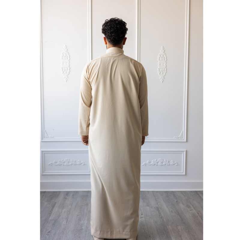 Saudi Collared Thobe Jubbah MC Cotton Blend (Summer Rays)