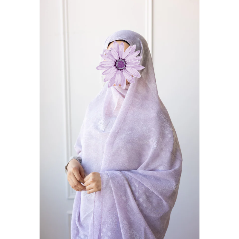 Printed Chiffon Hijab (Candy Floss)