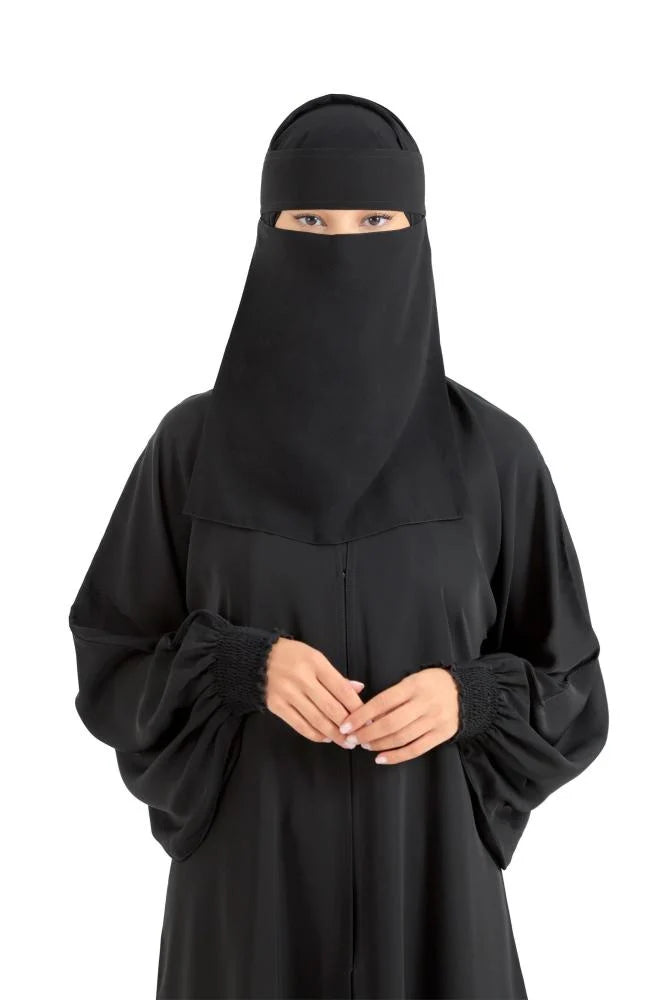 Bedoon Essm Niqab | Hidden elastic - 7PNR