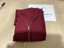 CLEARANCE SALE Golden Zipper Abaya with Matching Pockets - Maroon 41