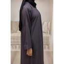 Luxury Linen Abaya (Midnight Onyx)