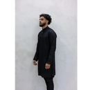 Sale Two Piece Suit Straight Fit Kurta - Black