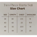 Sale Two Piece Suit Straight Fit Kurta - Green