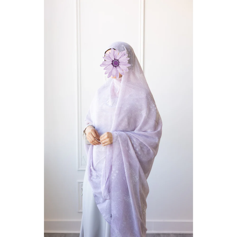 Printed Chiffon Hijab (Candy Floss)