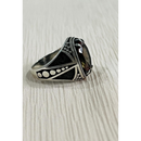 Citrine Real Sterling Silver Mens Islamic Ottoman Ring