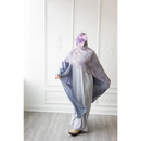 CLEARANCE SALE Linen Embroidered Palm Tree Design (Slate Grey)