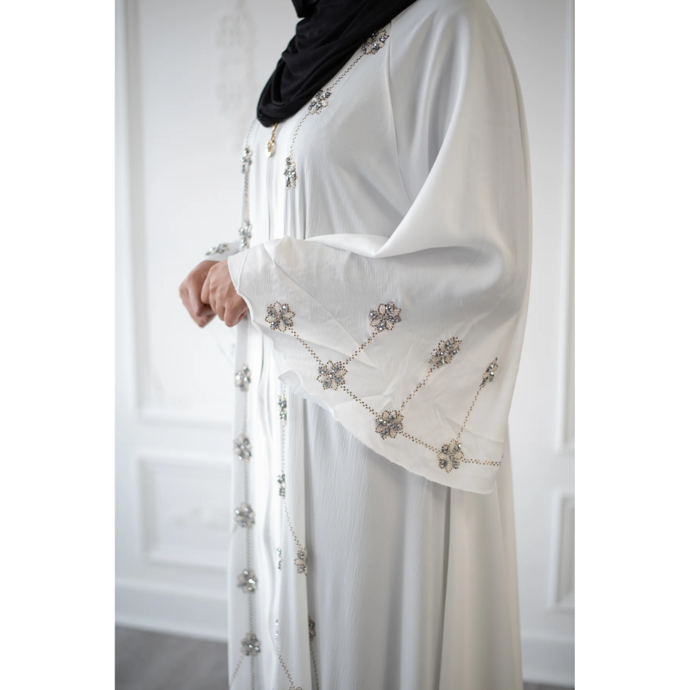 white abaya dress SALE Daisy Glam (White) 60 Size:UK 8 / FR 36 and spring soirées Dresses With Sleeves Star Wars' lookback: 10