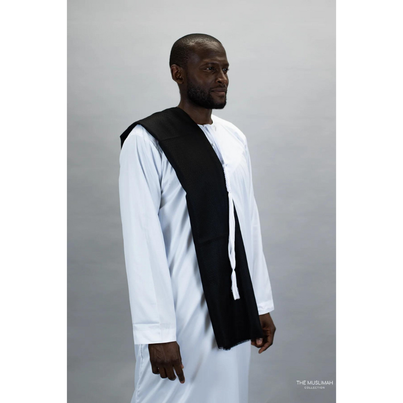 Black Imamah/Shemagh/Keffiyyah Arab Men's Scarf Yemeni Style