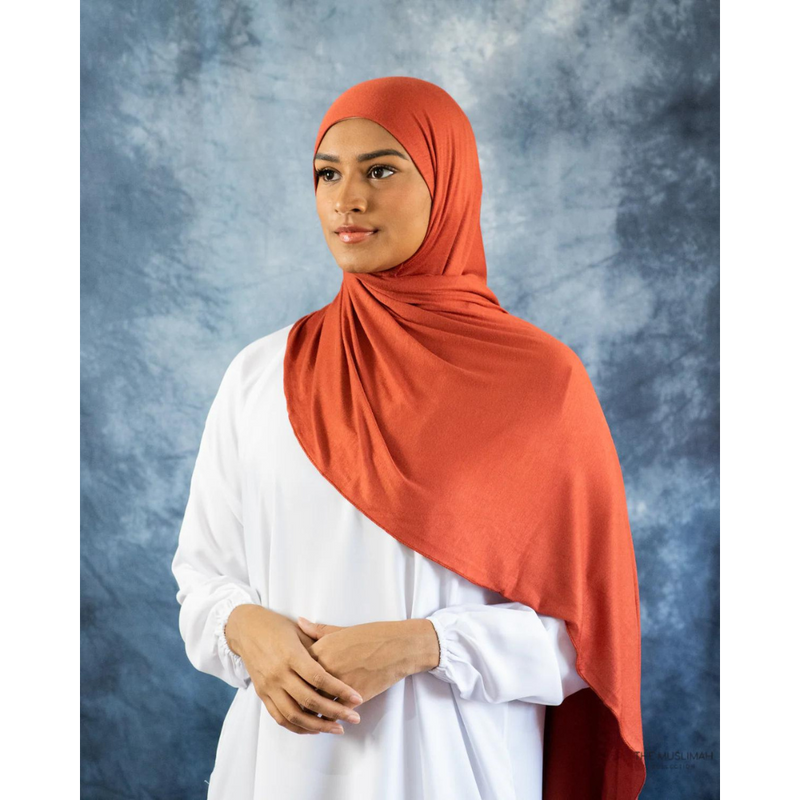 Jersey Hijab - Burnt Orange