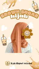 Slip & Wrap© Hijabs - Brown Sugar (with Hijab magnet)