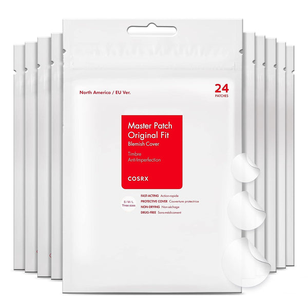 COSRX Acne Pimple Patch Absorbing Hydrocolloid Original 3 Size Patches(Pack of 10) - MC Gift