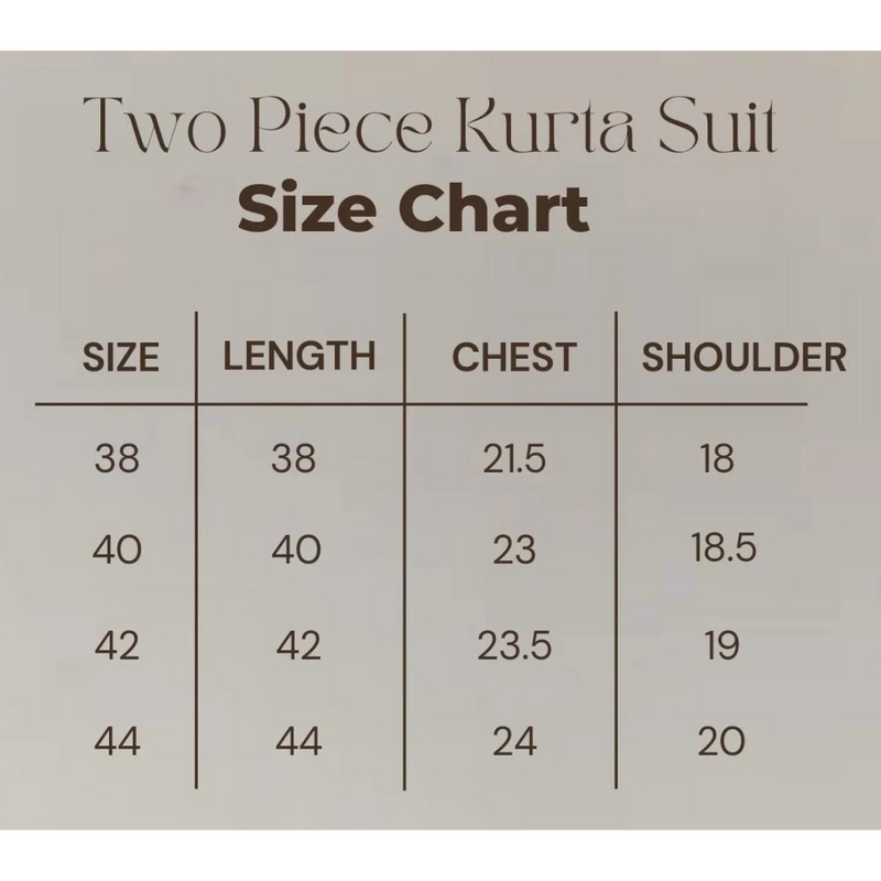 Sale Two Piece Suit Straight Fit Kurta - Black