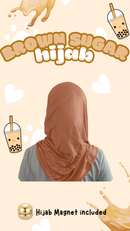 Slip & Wrap© Hijabs - Brown Sugar (with Hijab magnet)