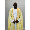 Embroidered Thobe Overcoat Arab Bisht Cloak (Corn Silk)