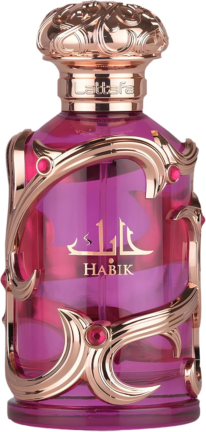 OPEN BOX - Lattafa Habik – Fruity, Floral, Musky, Amber – Eau de Parfum Spray Long-Lasting Fragrance for Women, 3.4 Ounce / 100 ml