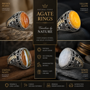 Mystic Agate Ottoman Ring Collection