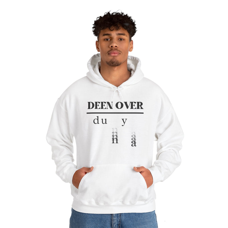 Deen over Dunya Unisex Heavy Blend Hooded Sweatshirt White