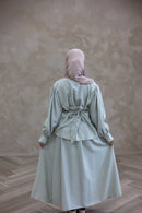 Resort Textured Skirt & Blouse Set - Whipped Pistachio