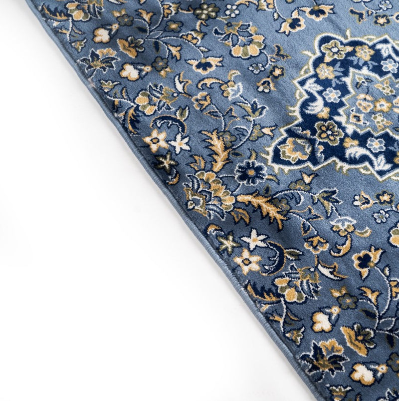 Al Rawdah Madina Masjid Edition Prayer Mat with Premium 13mm Cushioning - Madina Blue