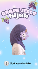 Slip & Wrap© Hijabs - Grape Jelly (with Hijab magnet)