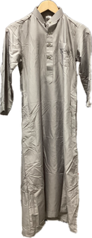 SAMPLE SALE Kids-Boys Saudi collared Thobe (Cloud Grey) - 04