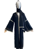 SALE Chiffon Layered Glam Abaya (Black) *SLEEVE Varies