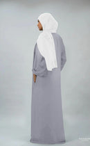 Butter Khadija Abaya (Dark Grey)