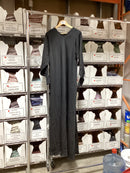 CLEARANCE SALE Crinkle Sleeve Abaya (Black) - 38