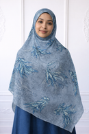 New Printed Chiffon Hijab - Serenity Wings