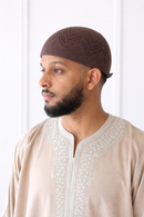 True Fit Brimless Regular Kufi - Coffee Brown
