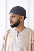 True Fit Brimless Regular Kufi - Charcoal