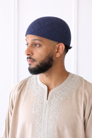 True Fit Brimless Regular Kufi - Navy Blue