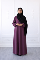 Hafsa Abaya - Plum Purple