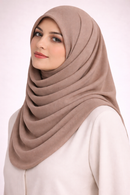 MC Super Soft Bamboo Modal Hijab – Warm Taupe