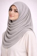 MC Super Soft Bamboo Modal Hijab – Soft Dove Grey