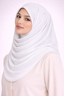 MC Super Soft Bamboo Modal Hijab – Pure White