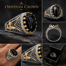 Obsidian Crown Ottoman Ring Collection