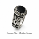Obsidian Heritage Ottoman Ring