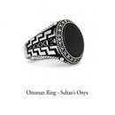 Sultan's Onyx Ottoman Ring